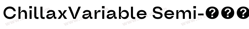 ChillaxVariable Semi字体转换